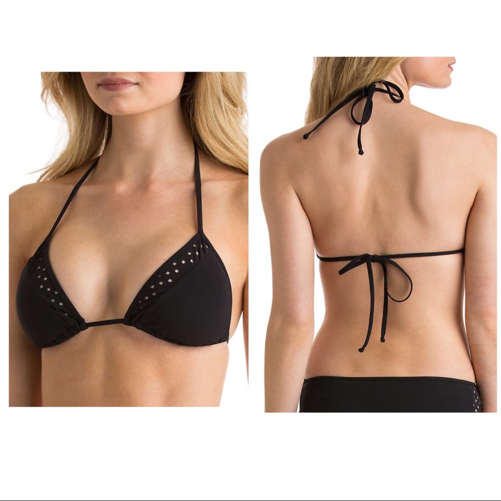Vineyardvines Laser Cut String Top Solid Jet Black